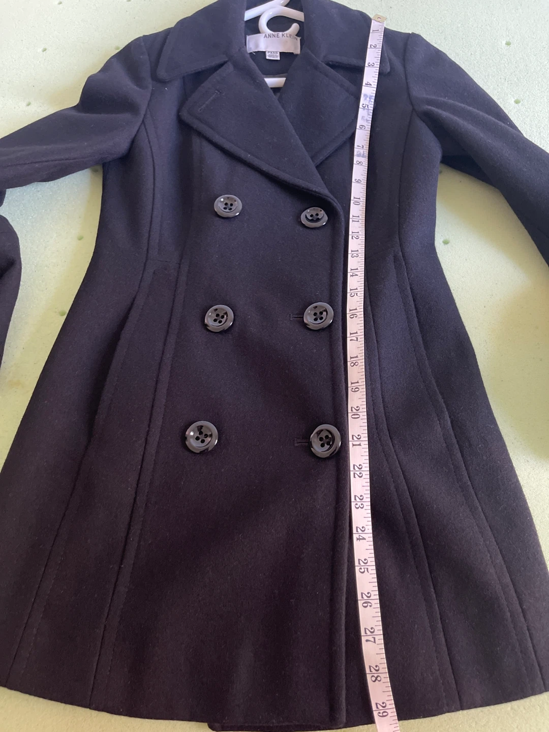 Anne Klein Black Pea Coat, Size PXXS - photo 5