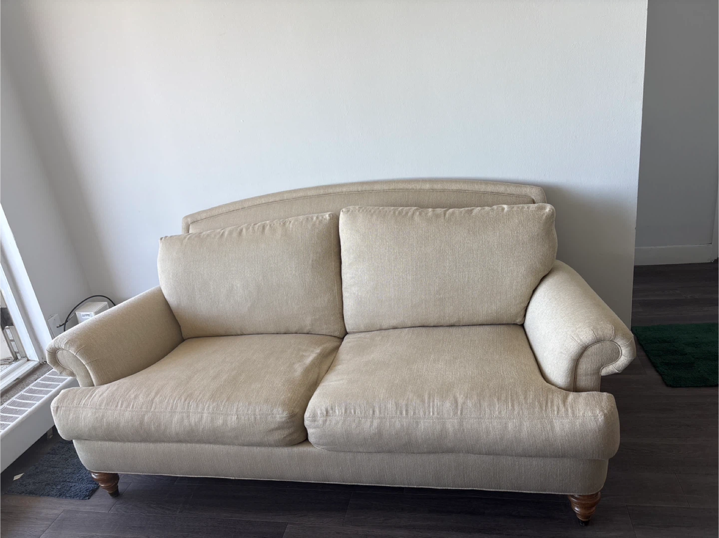 Beige Loveseat Sofa