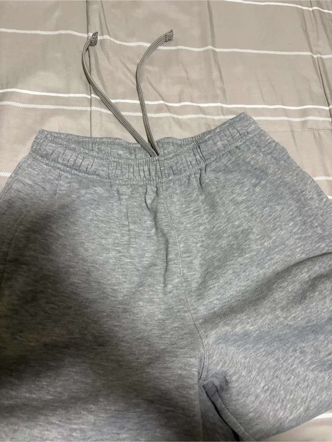 Baggy Grey Sweatpants Open Bottom image indicator(2)
