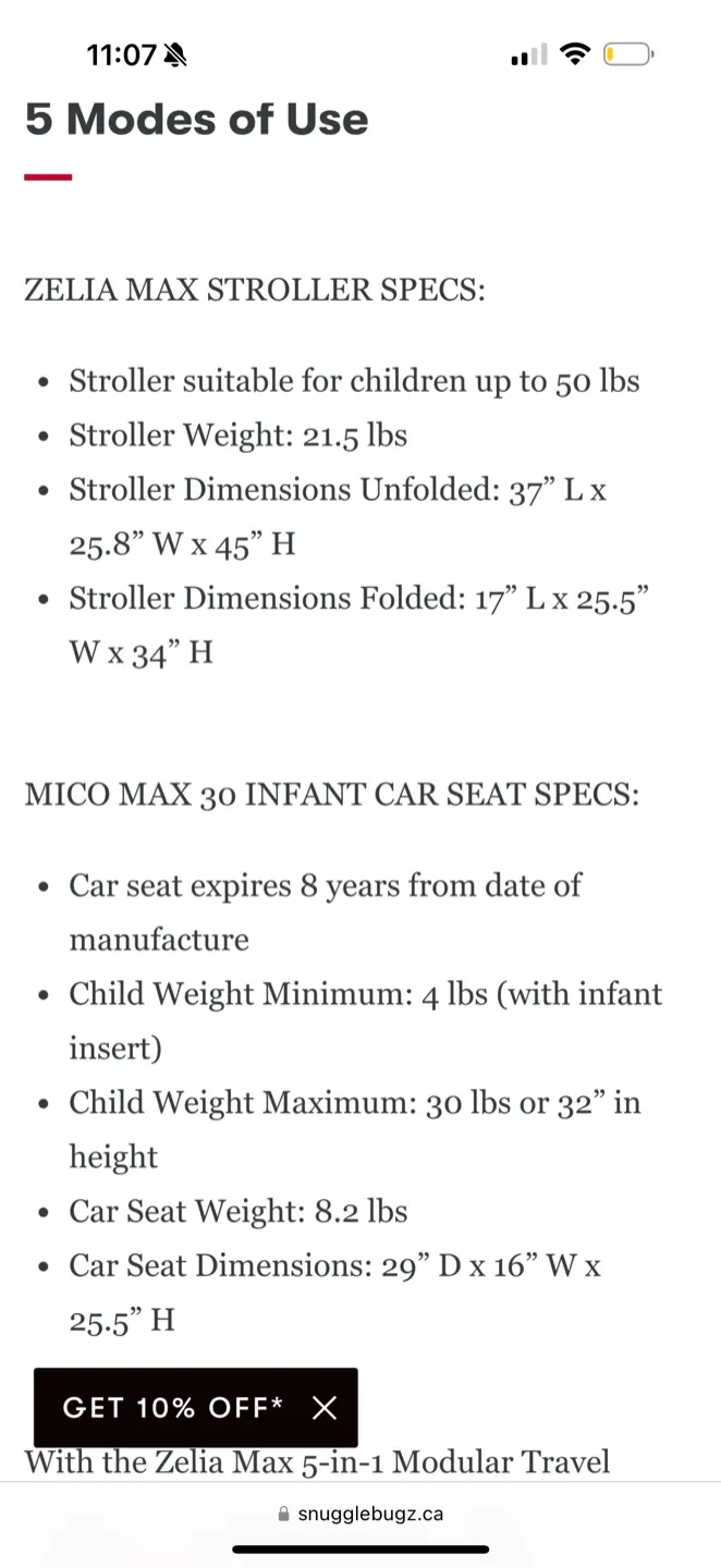 Maxi-Cosi Zelia Stroller with Mico 30 Infant Car Seat & base image indicator(4)