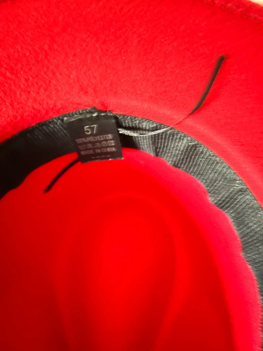Red Fedora Hat - Size 57 image indicator(4)