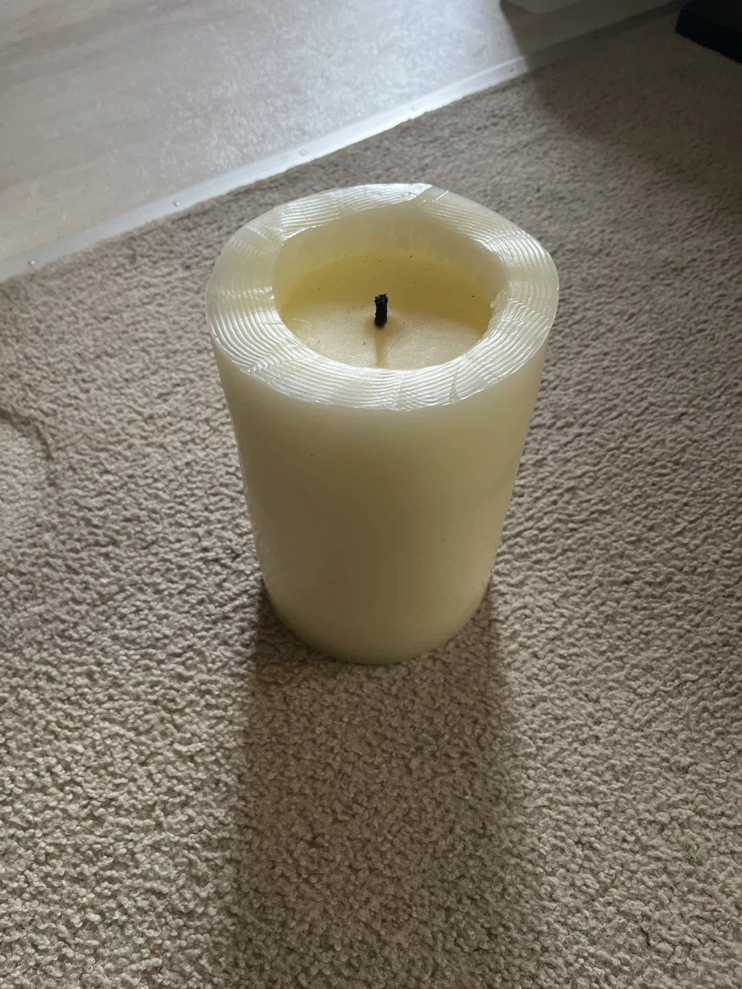 White Pillar Candle