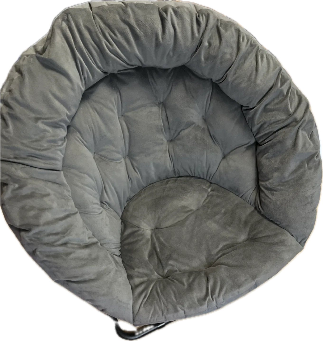 Grey Papasan Chair - Like New! thumbnail