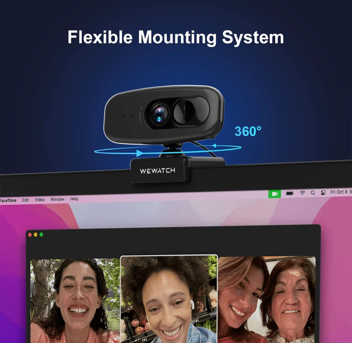 WEWATCH 1080P Webcam - Built-in Mic - photo 5
