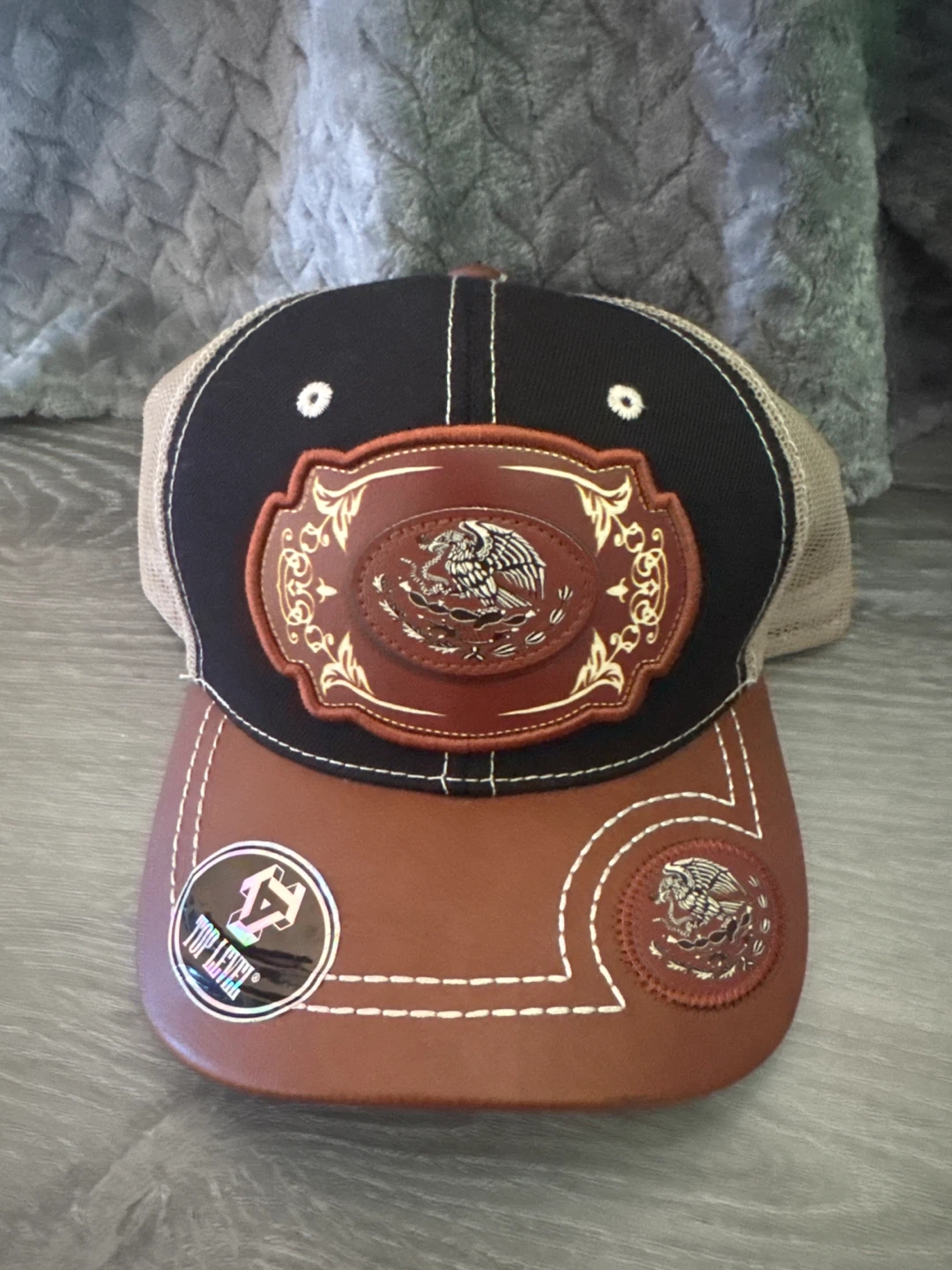 Top Level Black & Brown Hat