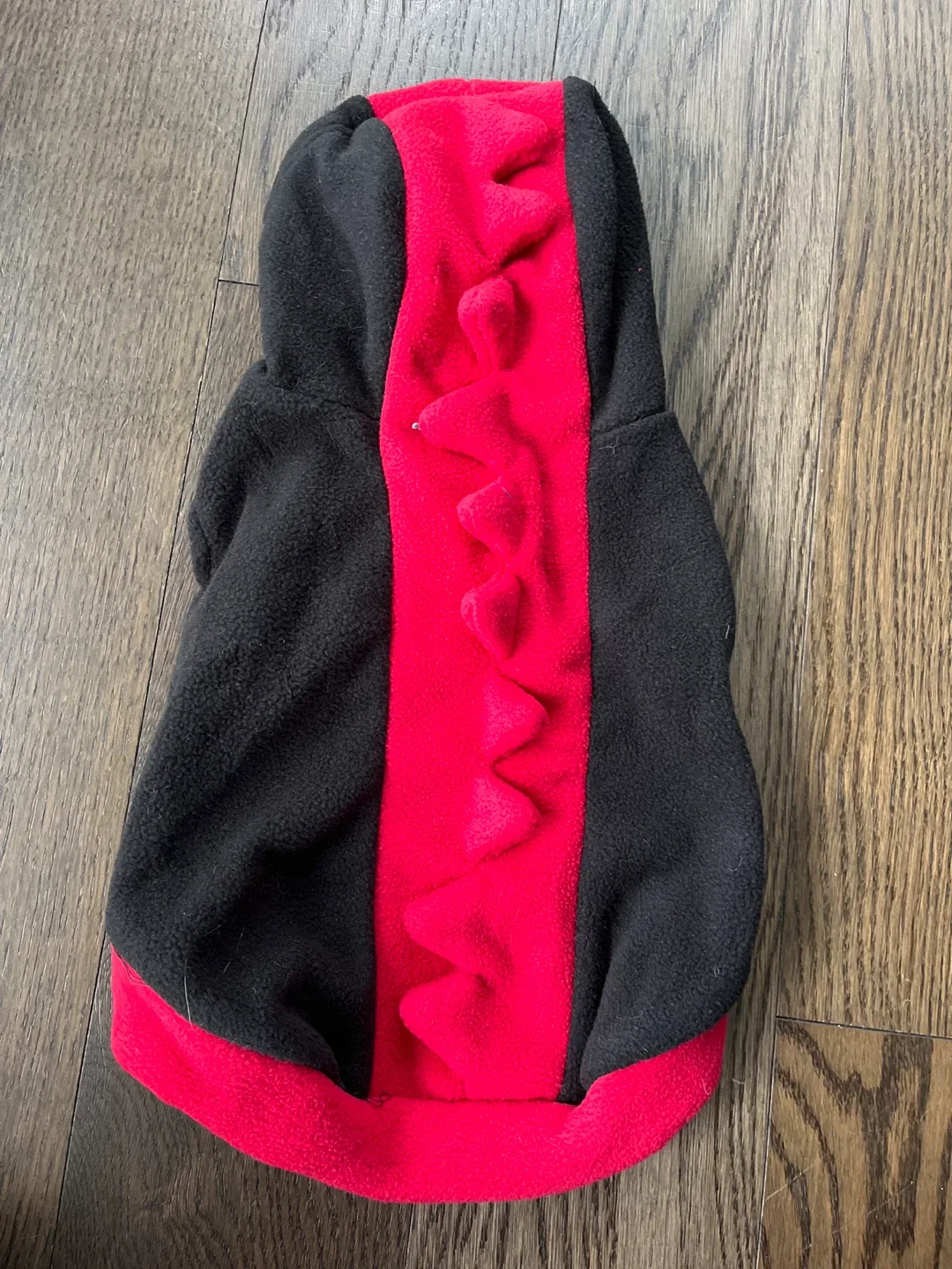 Black & Red Dog Hoodie, Small thumbnail