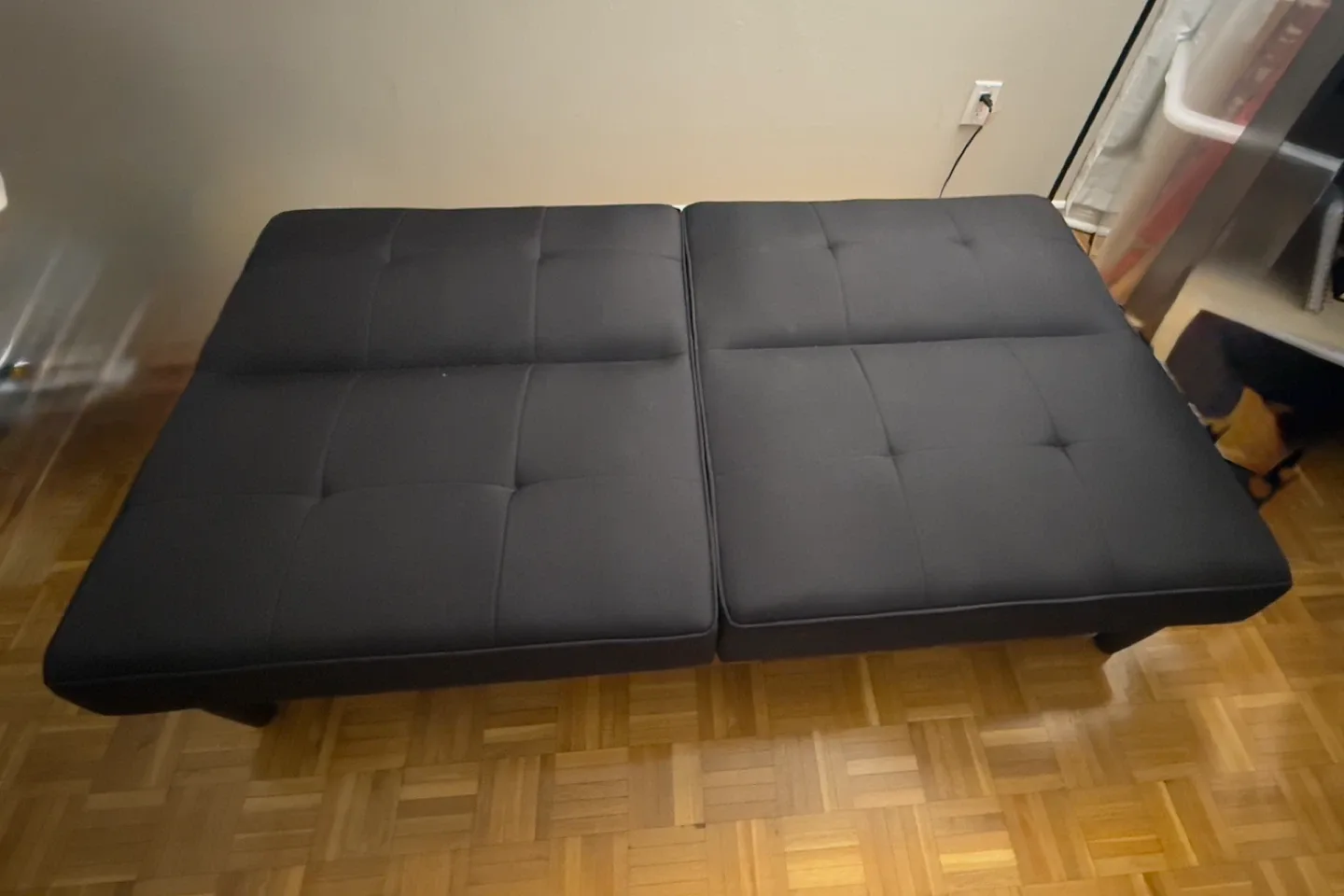 Black Futon Sofa Bed - 169cm x 98cm image indicator(2)
