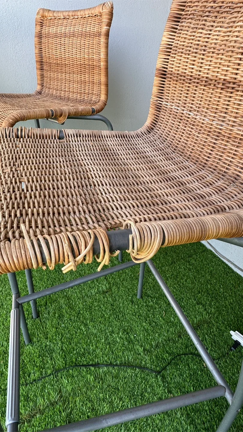 Wicker Bar Stools and Table Set image indicator(6)