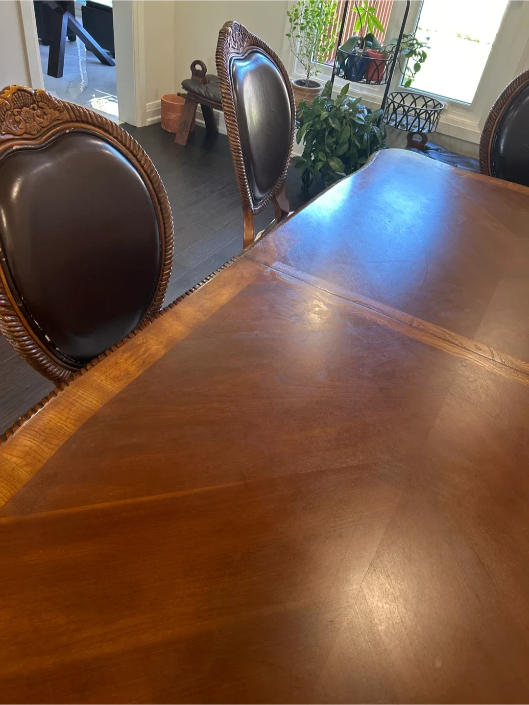 Wooden Dining Table with 8  Chairs image indicator(4)