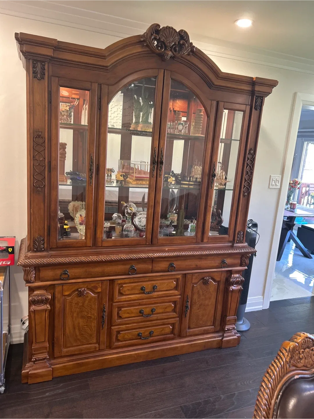 Wooden Dining Table with 8  Chairs image indicator(7)