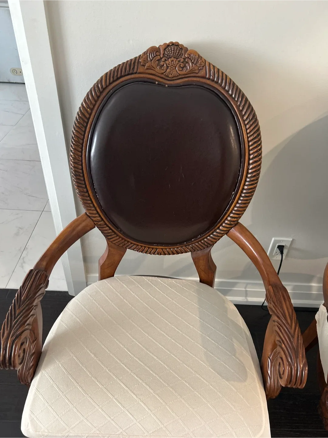 Wooden Dining Table with 8  Chairs image indicator(8)