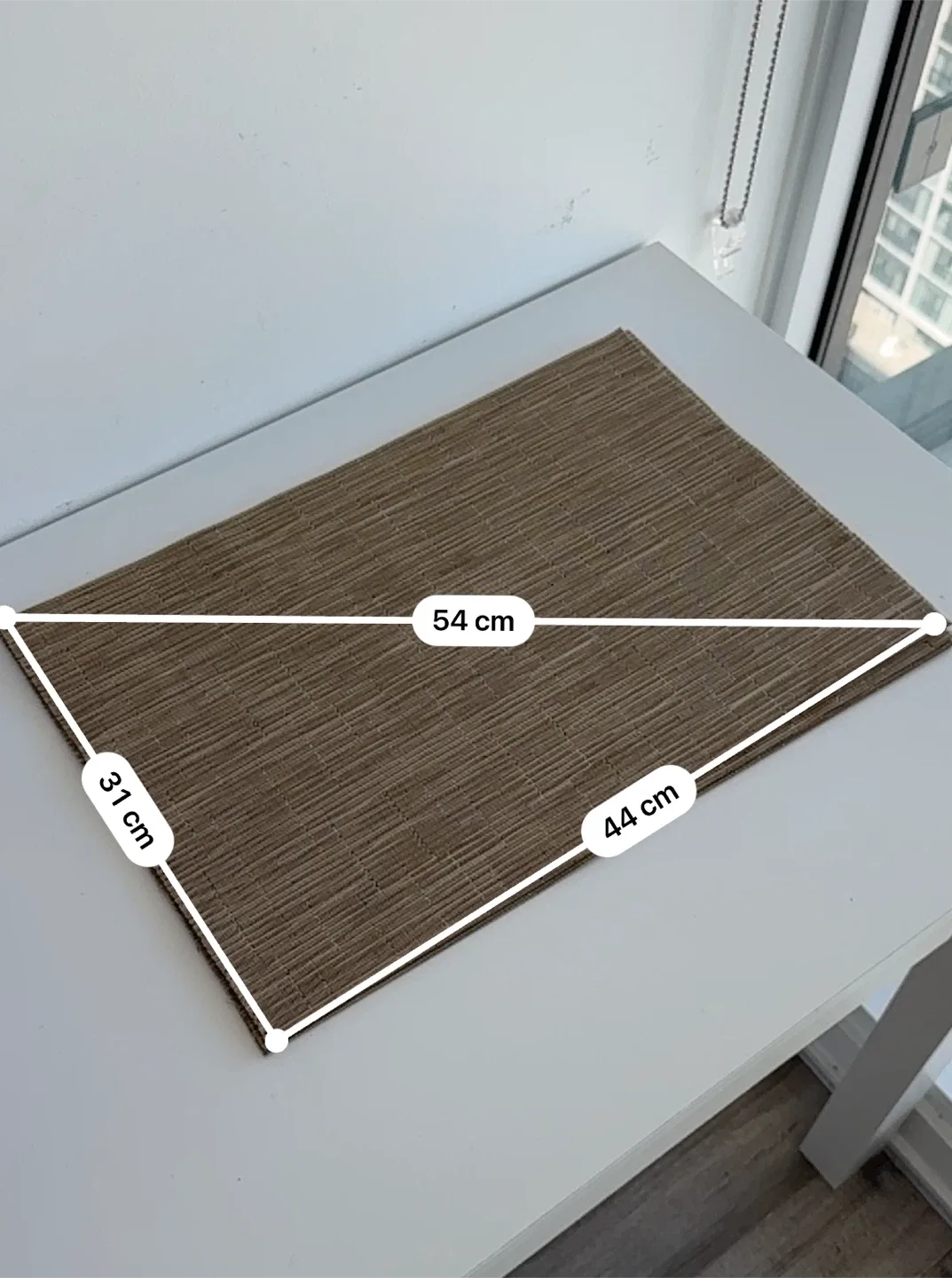 6 x Brown Woven Placemat (54x44cm) thumbnail