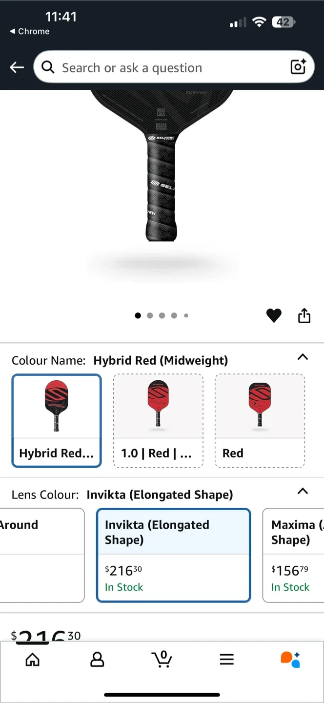 Selkirk Invikta Vanguard Pickleball Paddle & Babolat Rebel Touch image indicator(5)