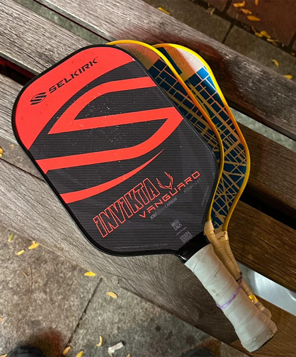 Selkirk Invikta Vanguard Pickleball Paddle & Babolat Rebel Touch image indicator(4)