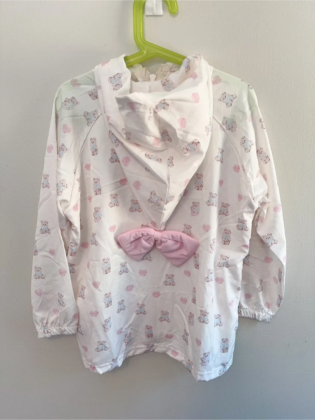 Kids' White Teddy Bear Patterned Light Jacket Toddler 6-7T image indicator(3)