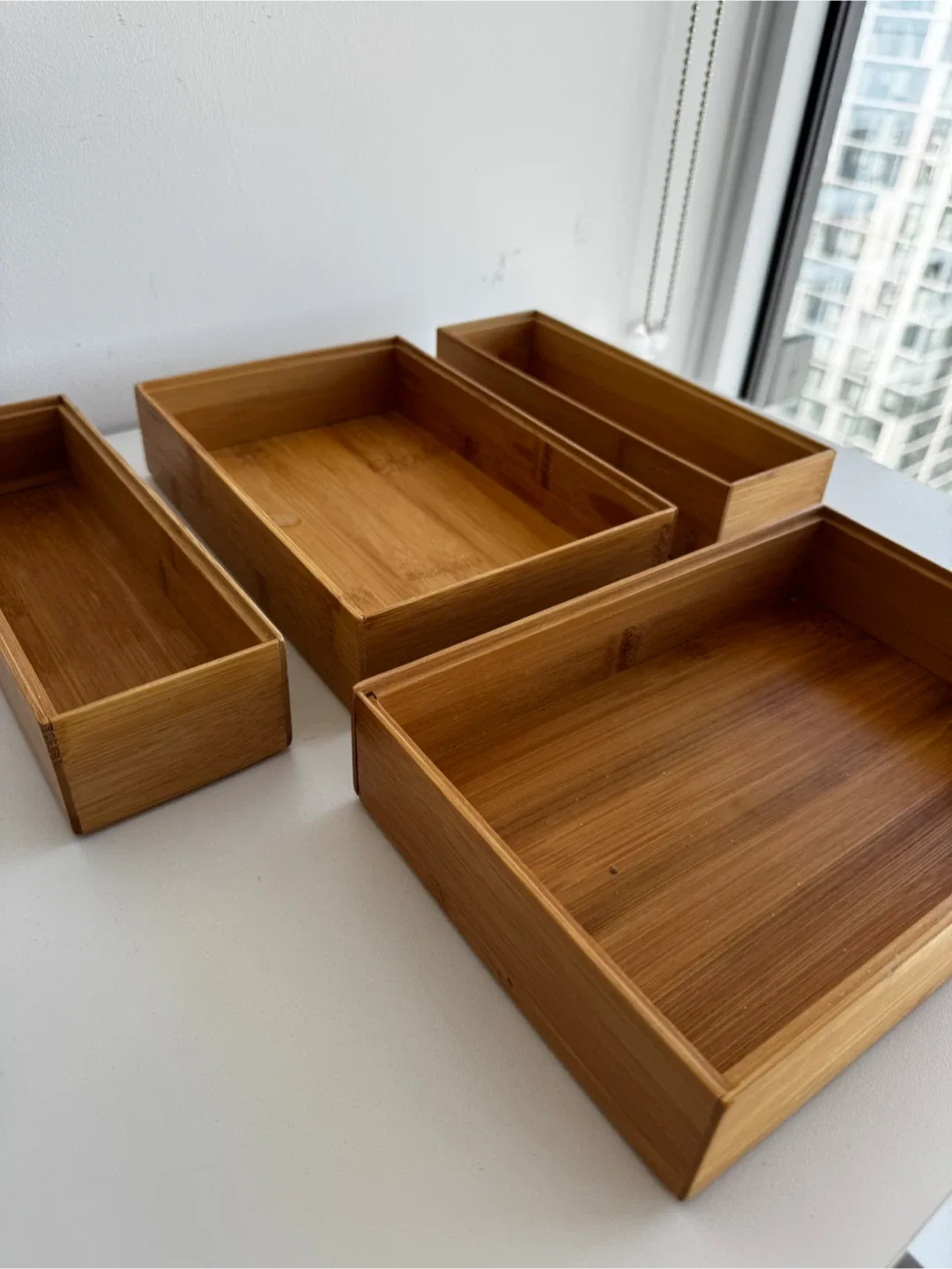 Bamboo Drawer Organizers - Set of 4 thumbnail