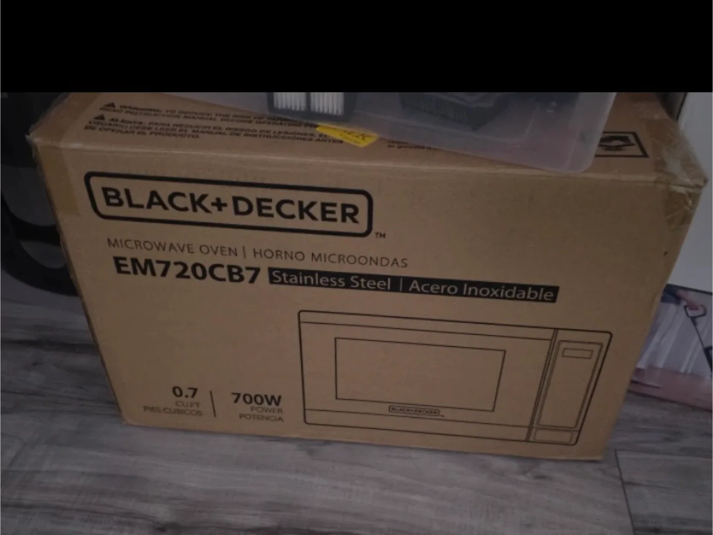 Black+Decker EM720CB7 Microwave - Stainless Steel image indicator(2)
