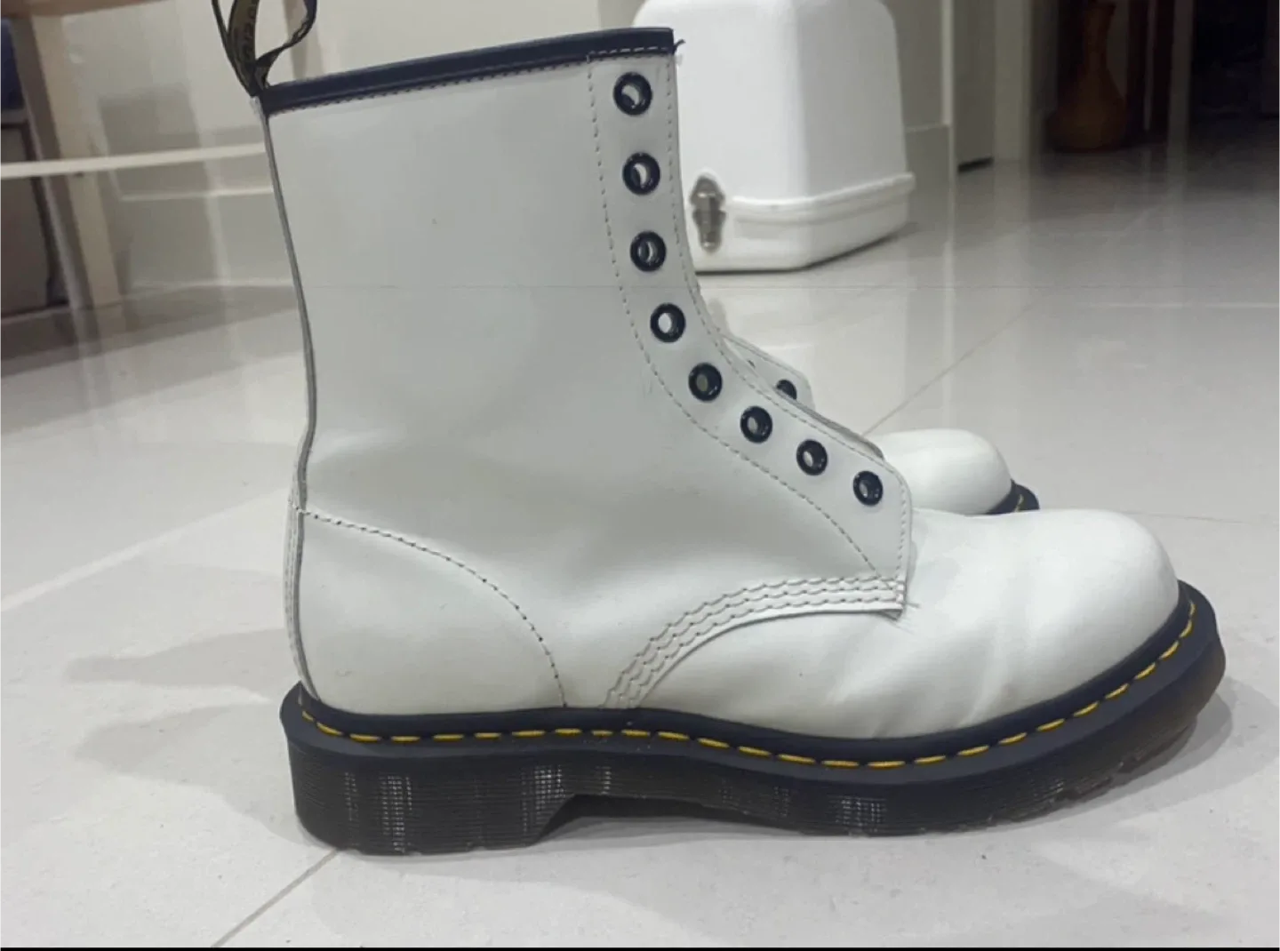 Dr. Martens White Combat Boots image indicator(4)