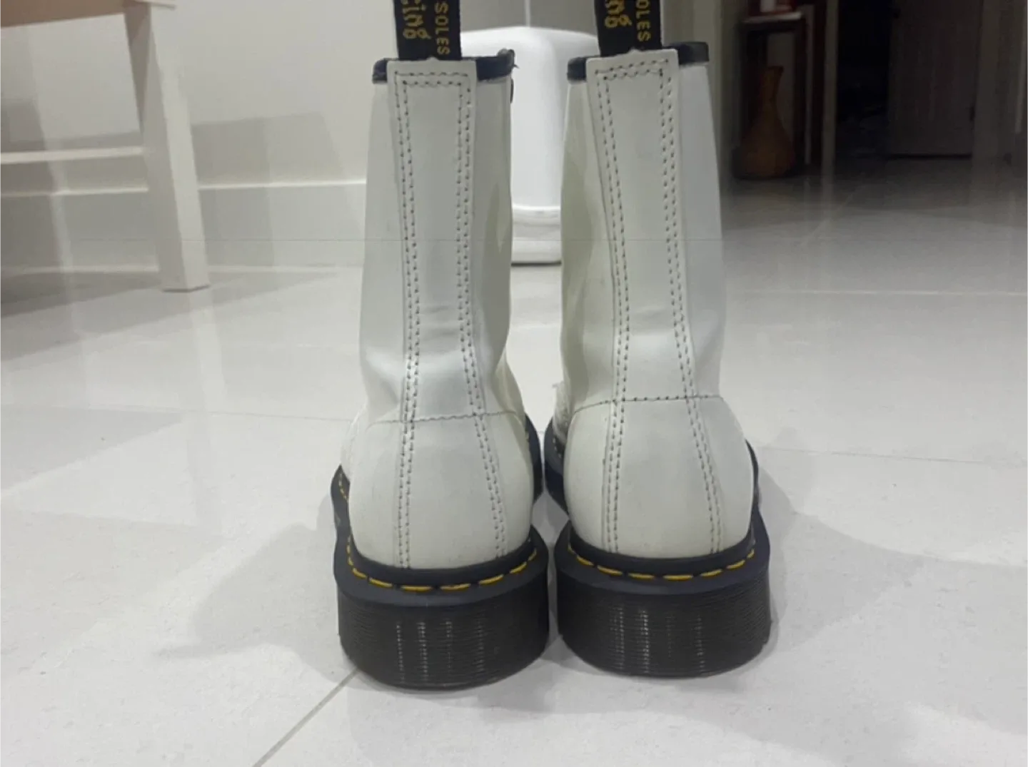 Dr. Martens White Combat Boots image indicator(2)