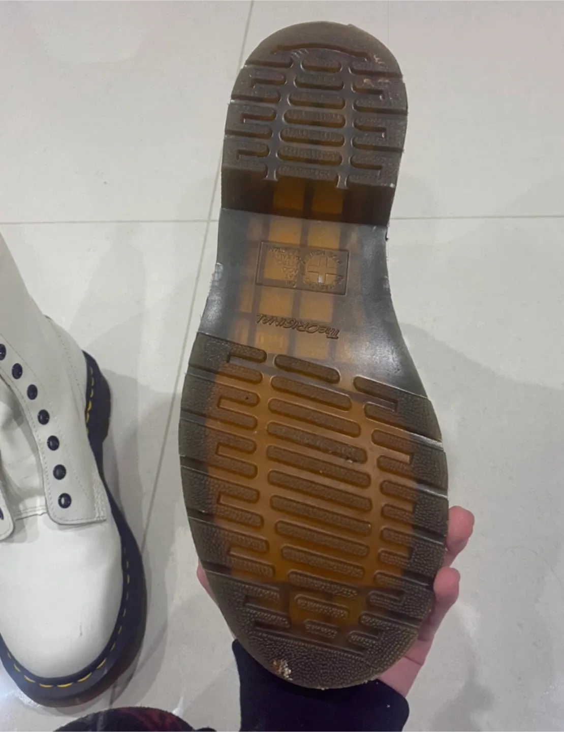 Dr. Martens White Combat Boots image indicator(5)