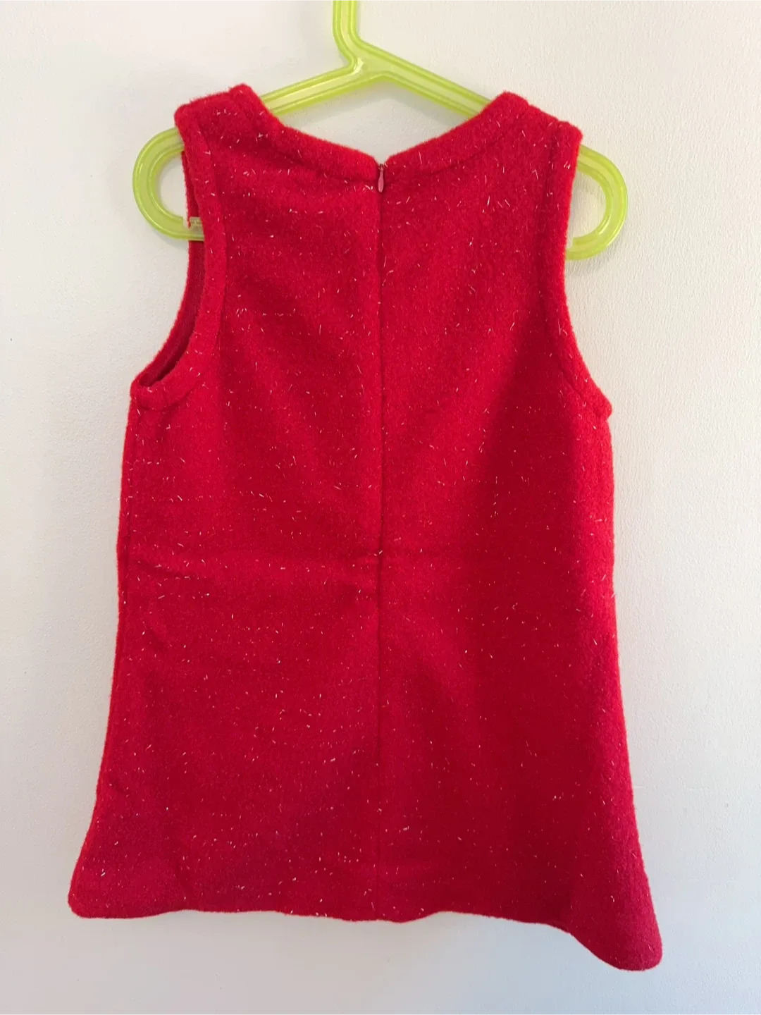Red Sleeveless Dress with Bows Toddler 5-6T image indicator(3)