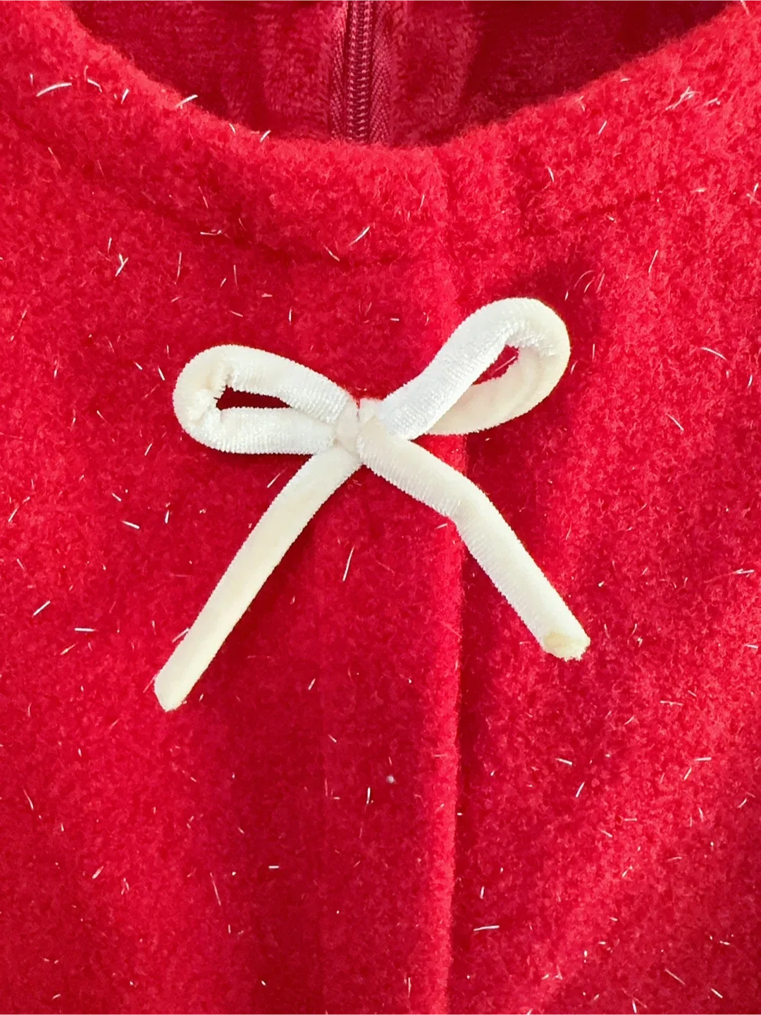 Red Sleeveless Dress with Bows Toddler 5-6T image indicator(2)