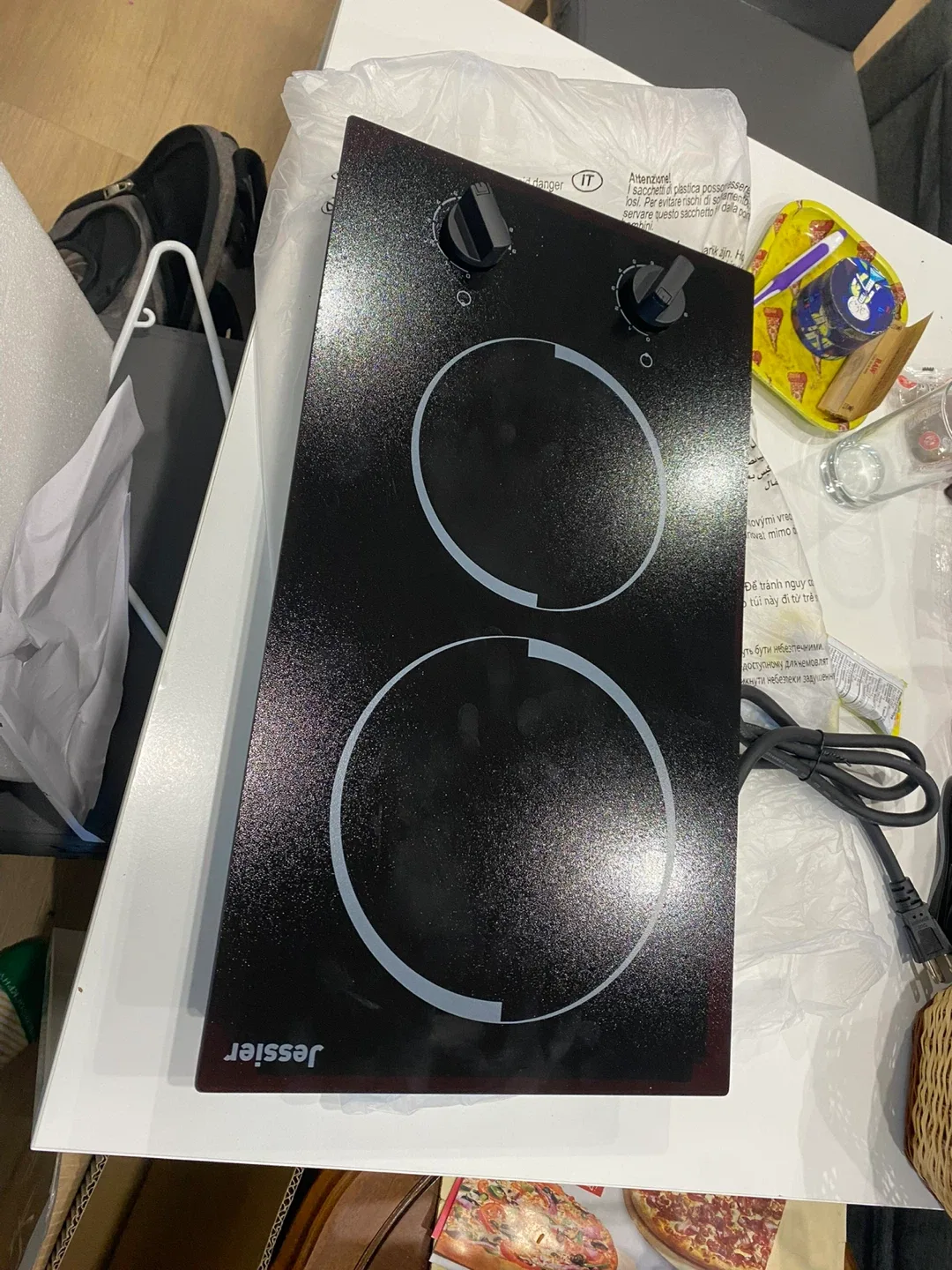 Jessier Portable Double Burner Cooktop