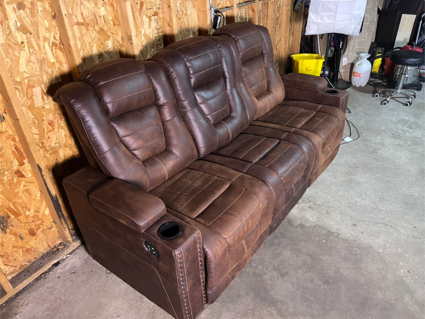 FREE DELIVERY- Ashley Furniture Recliner Sofa - photo 3