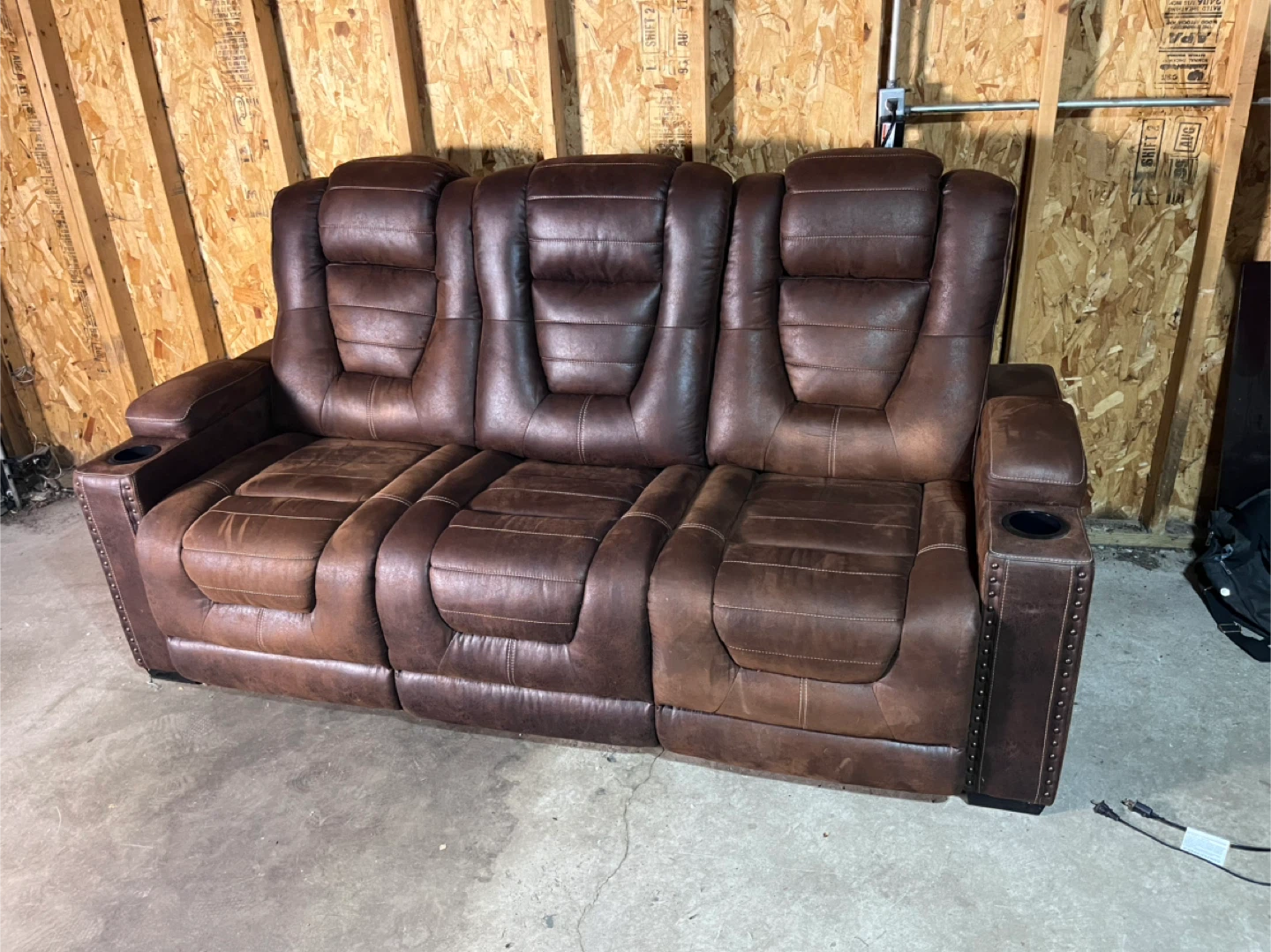 FREE DELIVERY- Ashley Furniture Recliner Sofa - photo 2