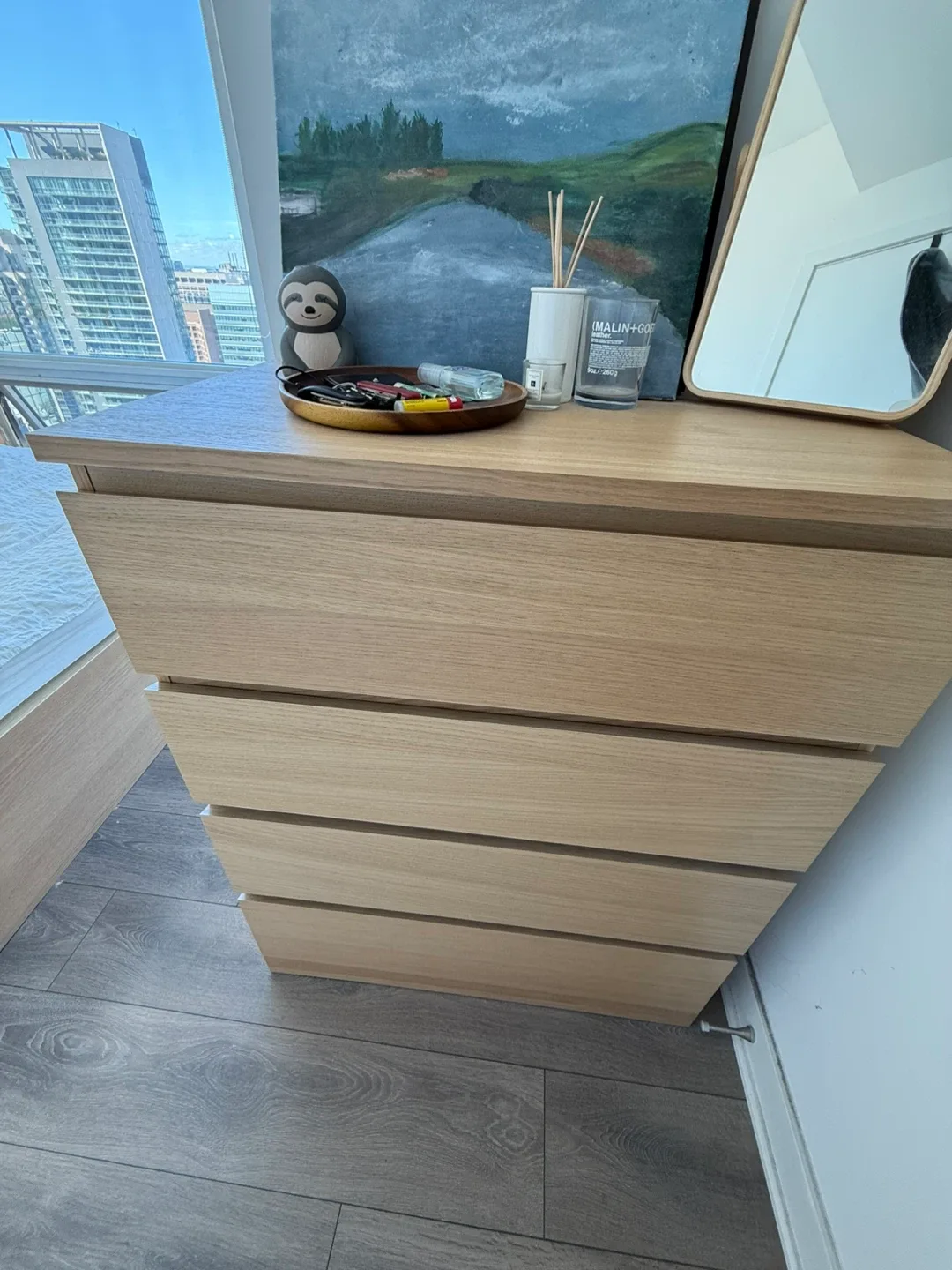 IKEA STORLINTA 4-Drawer Chest - Oak Effect thumbnail