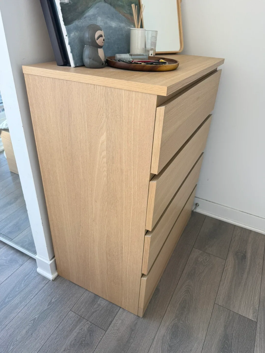 IKEA STORLINTA 4-Drawer Chest - Oak Effect image indicator(2)