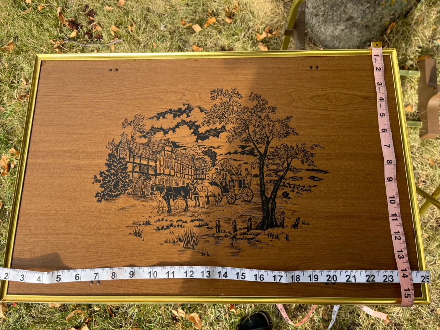 Vintage TV Tray Tables, Set of 2 with Stand image indicator(4)