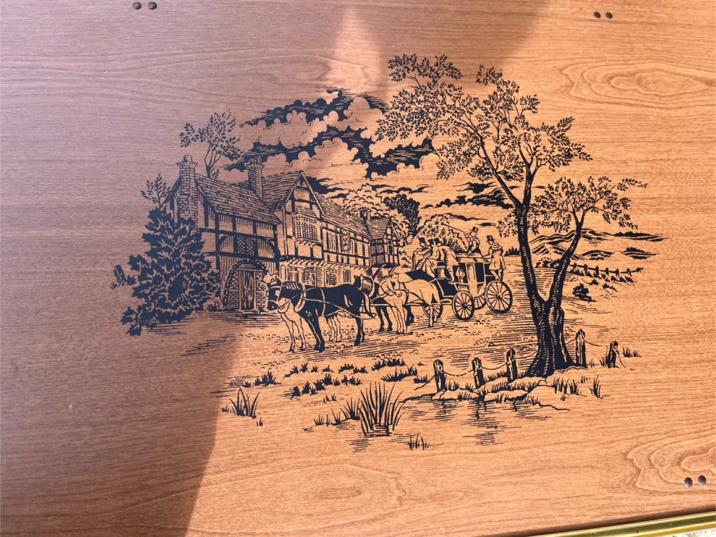 Vintage TV Tray Tables, Set of 2 with Stand image indicator(3)