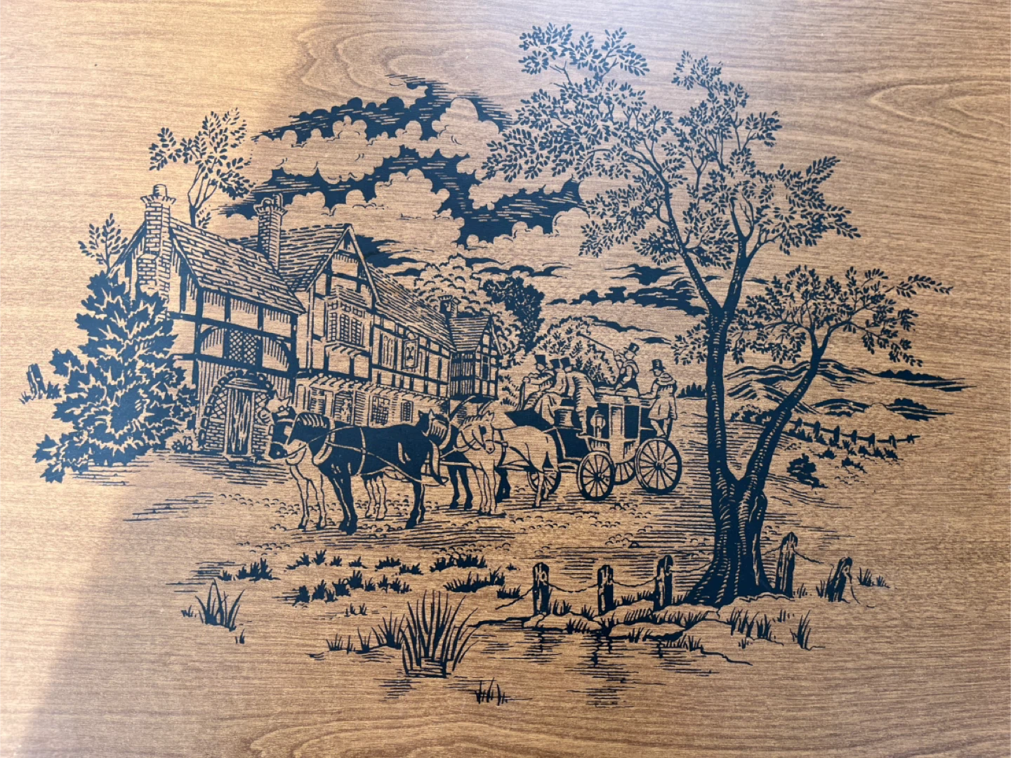 Vintage TV Tray Tables, Set of 2 with Stand - photo 2