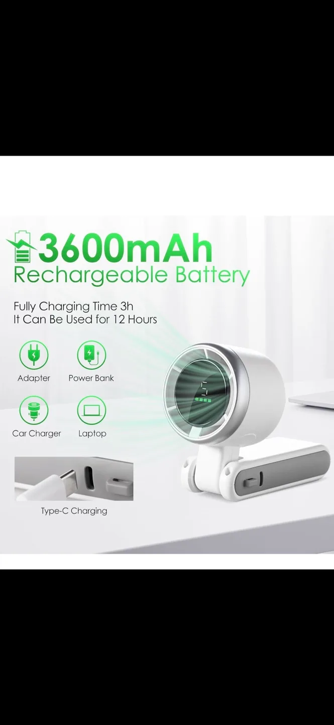 Portable Handheld Mini Turbo Fan image indicator(3)