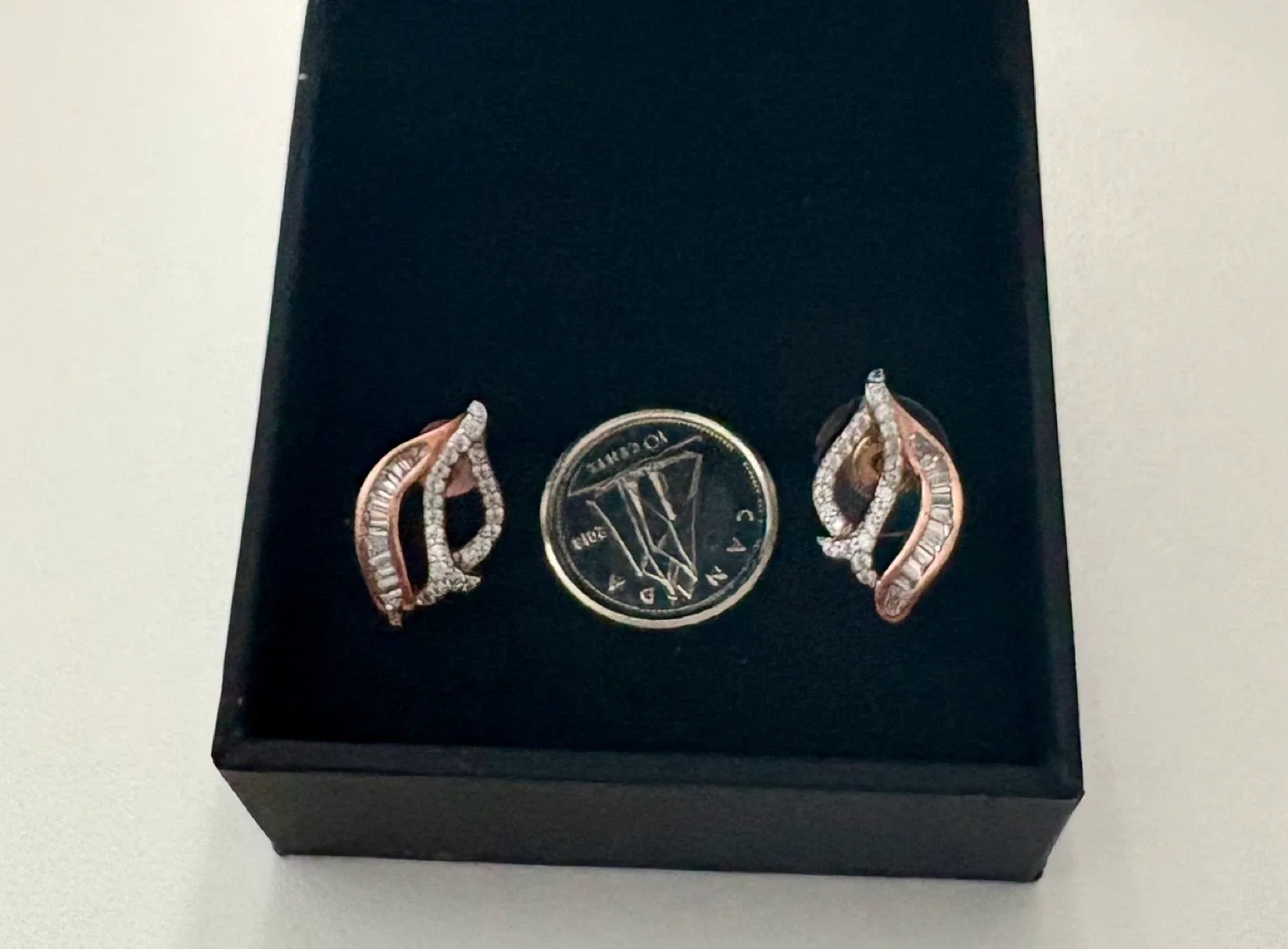 Rose Gold Plated Earrings (925 stamped ) image indicator(2)