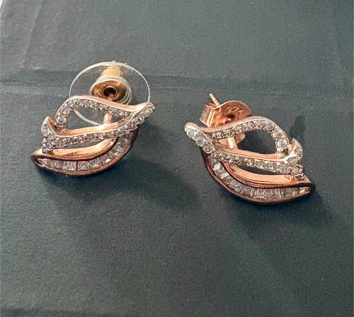 Rose Gold Plated Earrings (925 stamped ) image indicator(4)