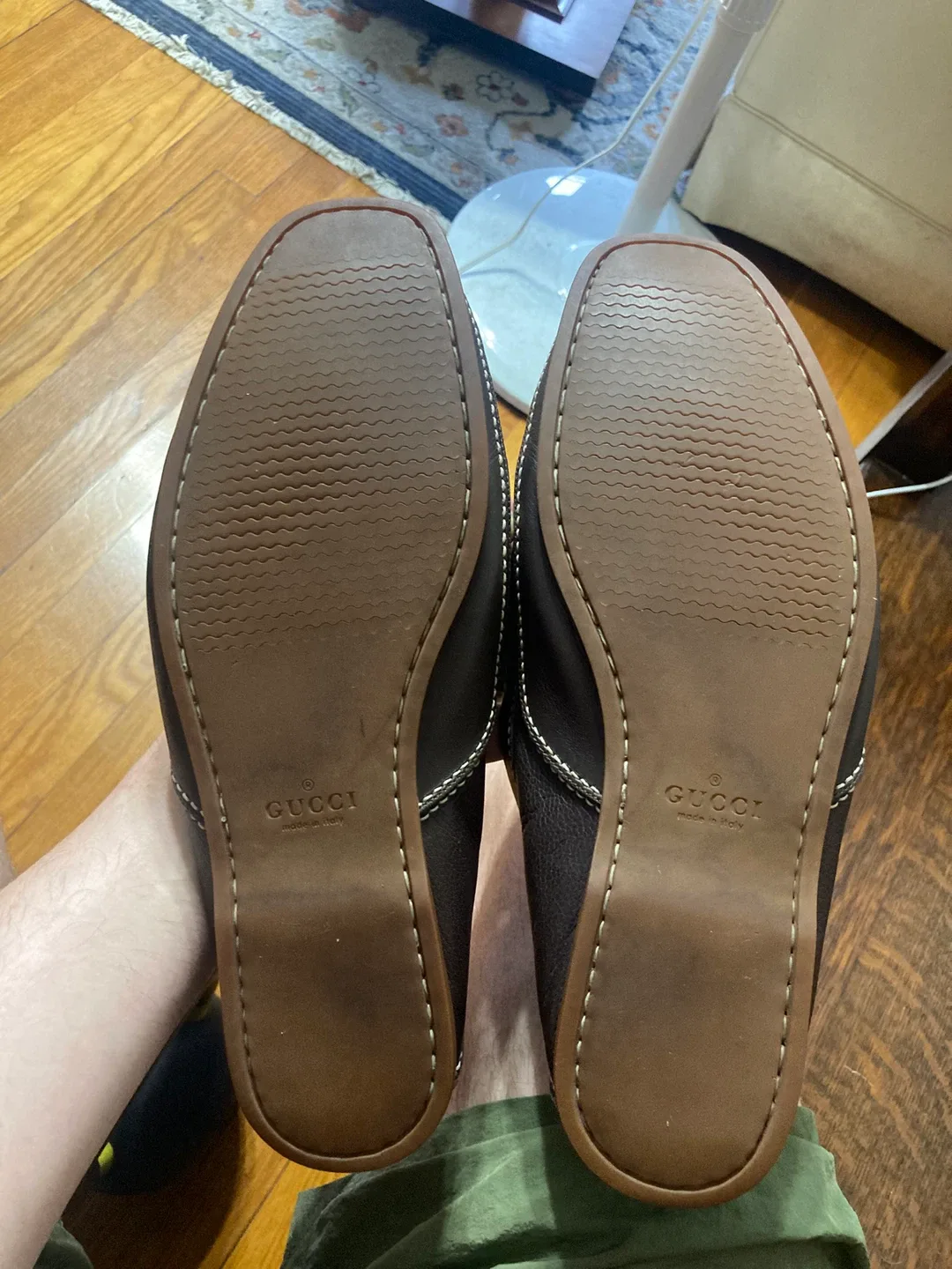 Gucci Brown Leather Loafers 11.5D final price! image indicator(4)