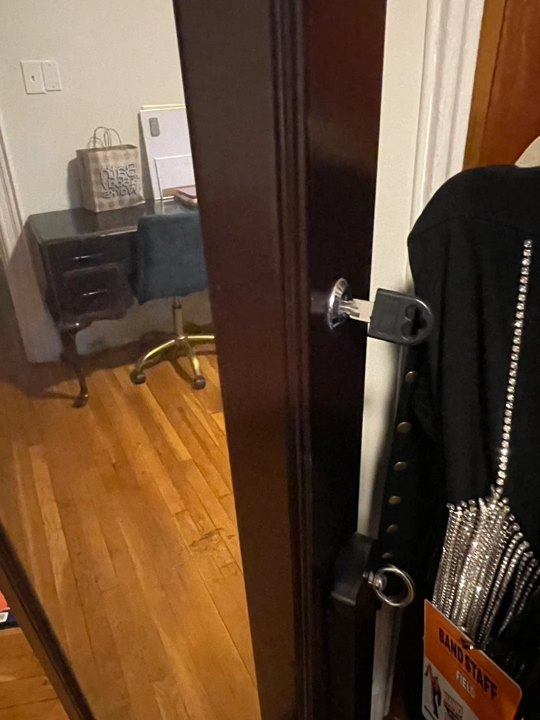 Standing Jewelry Armoire Mirror - Brown image indicator(2)