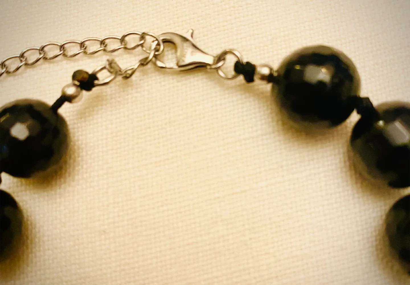 Black onyx Faceted Bead Necklace image indicator(3)