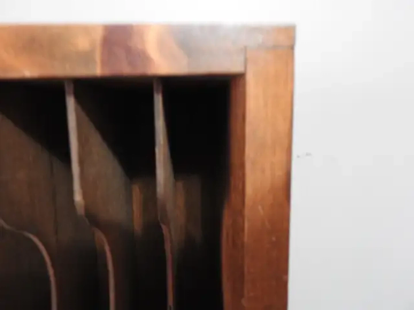 Vintage Wood slot mail organizer - photo 4