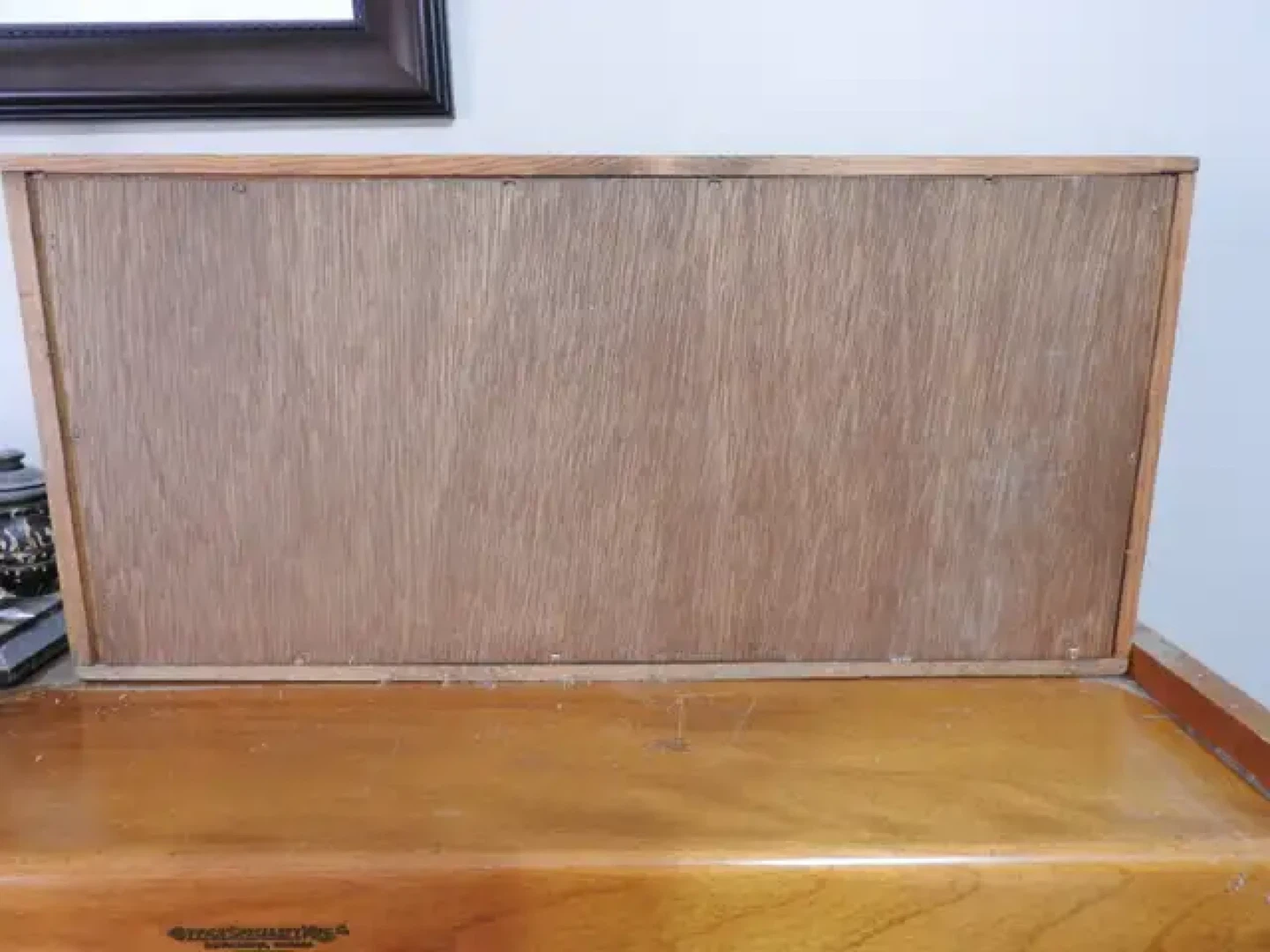 Vintage Wood slot mail organizer - photo 2