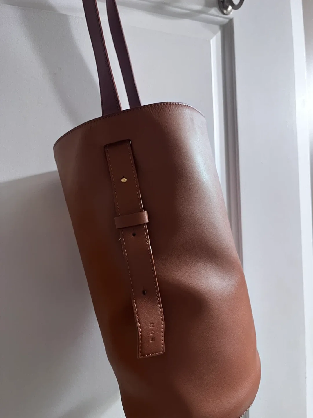 cow leather bucket bag image indicator(2)
