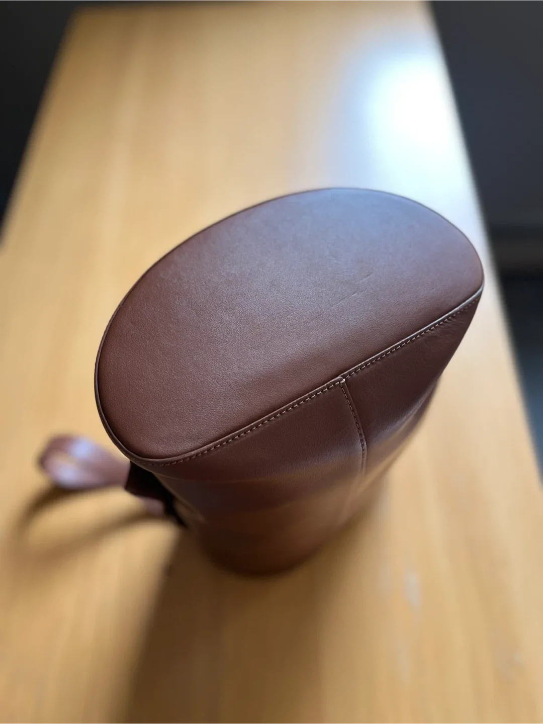 cow leather bucket bag image indicator(6)