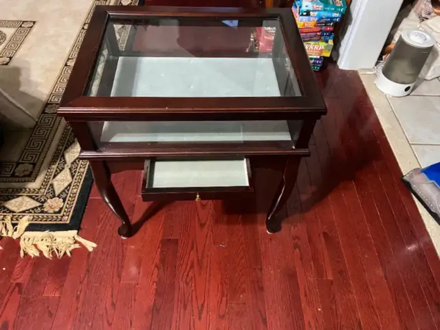 Display Coffee Table with Glass Top image indicator(10)