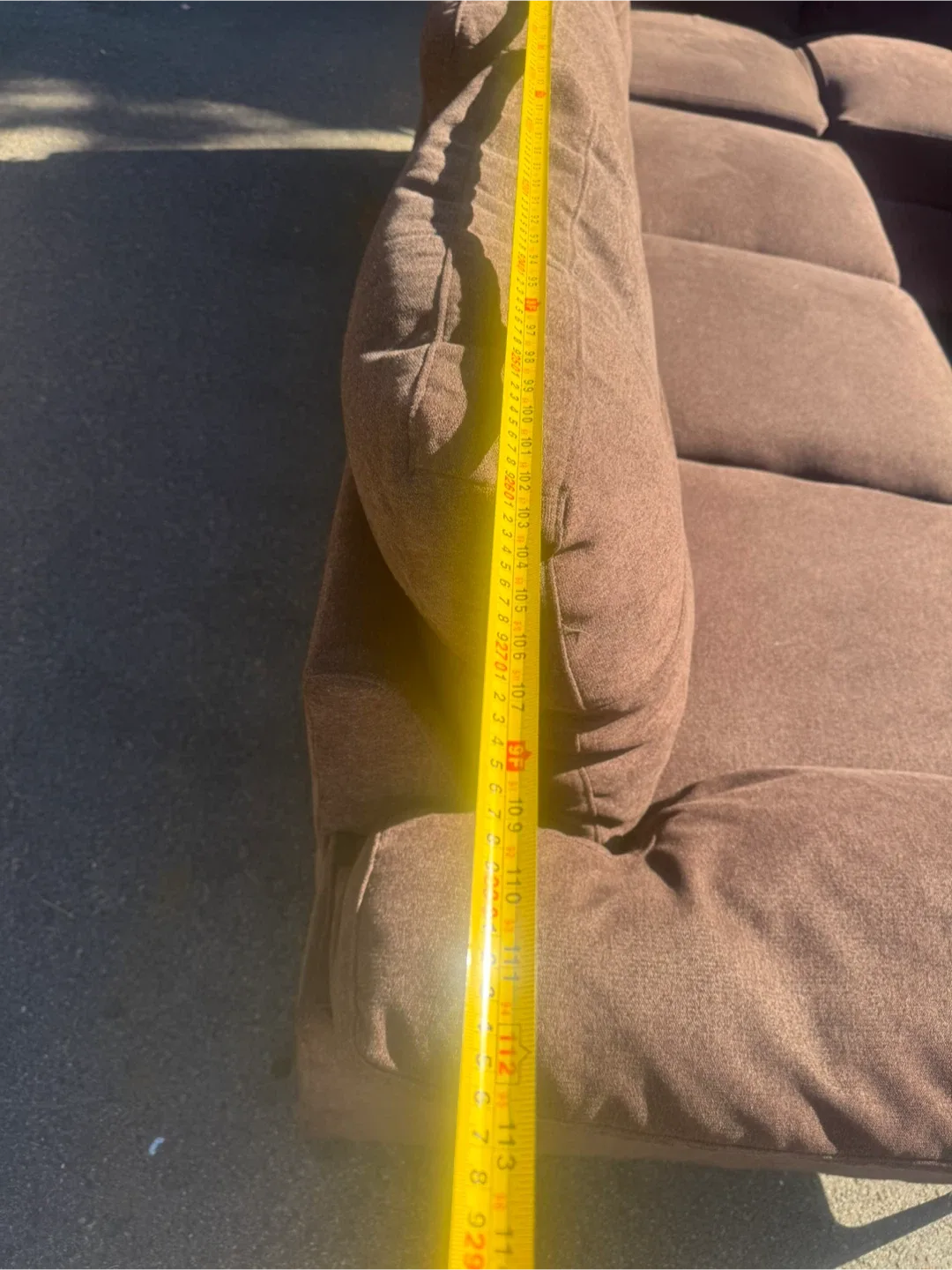 Brown Sectional Couch with Ottoman image indicator(6)