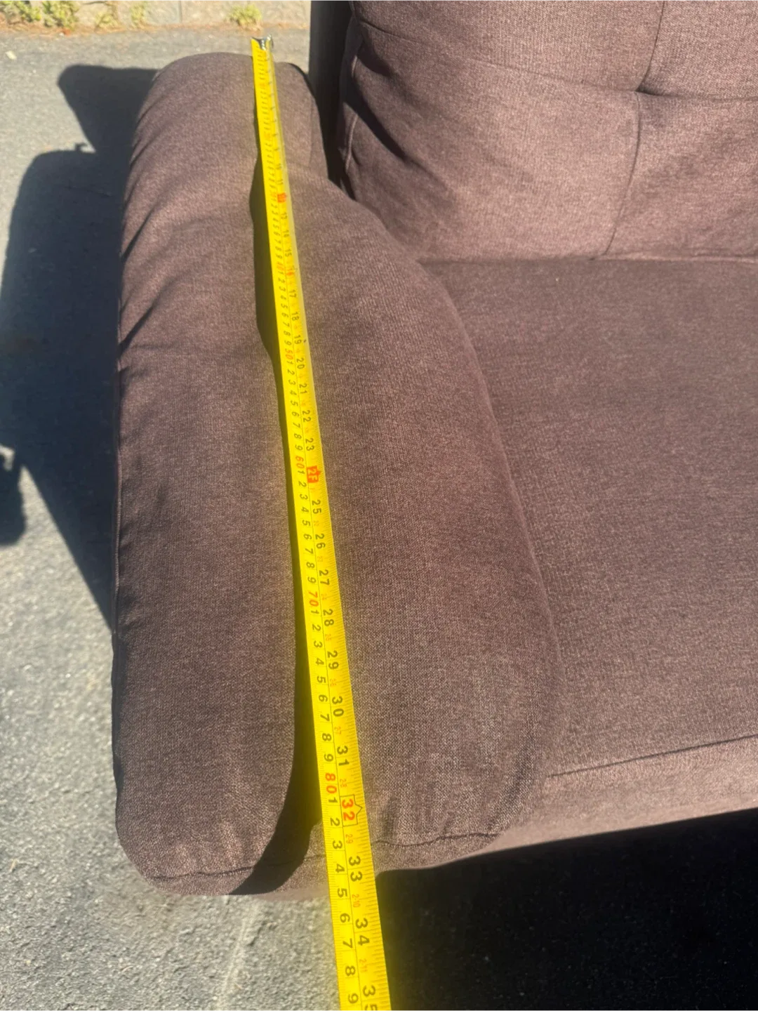 Brown Sectional Couch with Ottoman image indicator(7)