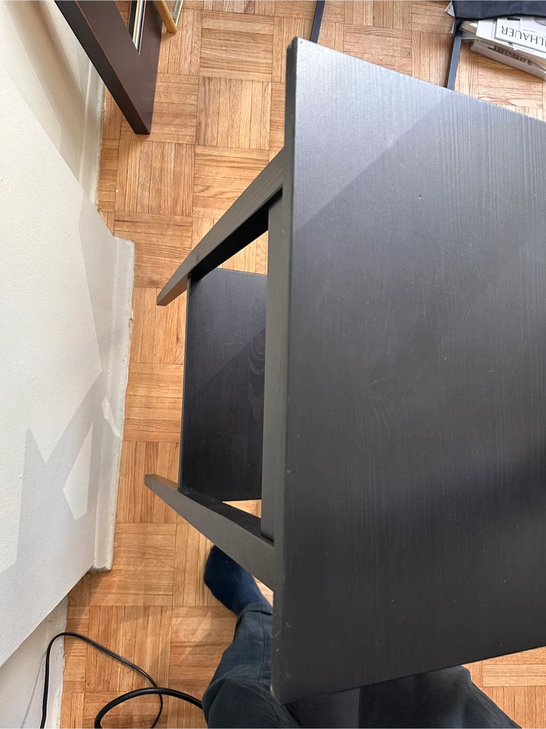 IKEA Hemnes Black Nightstand image indicator(5)