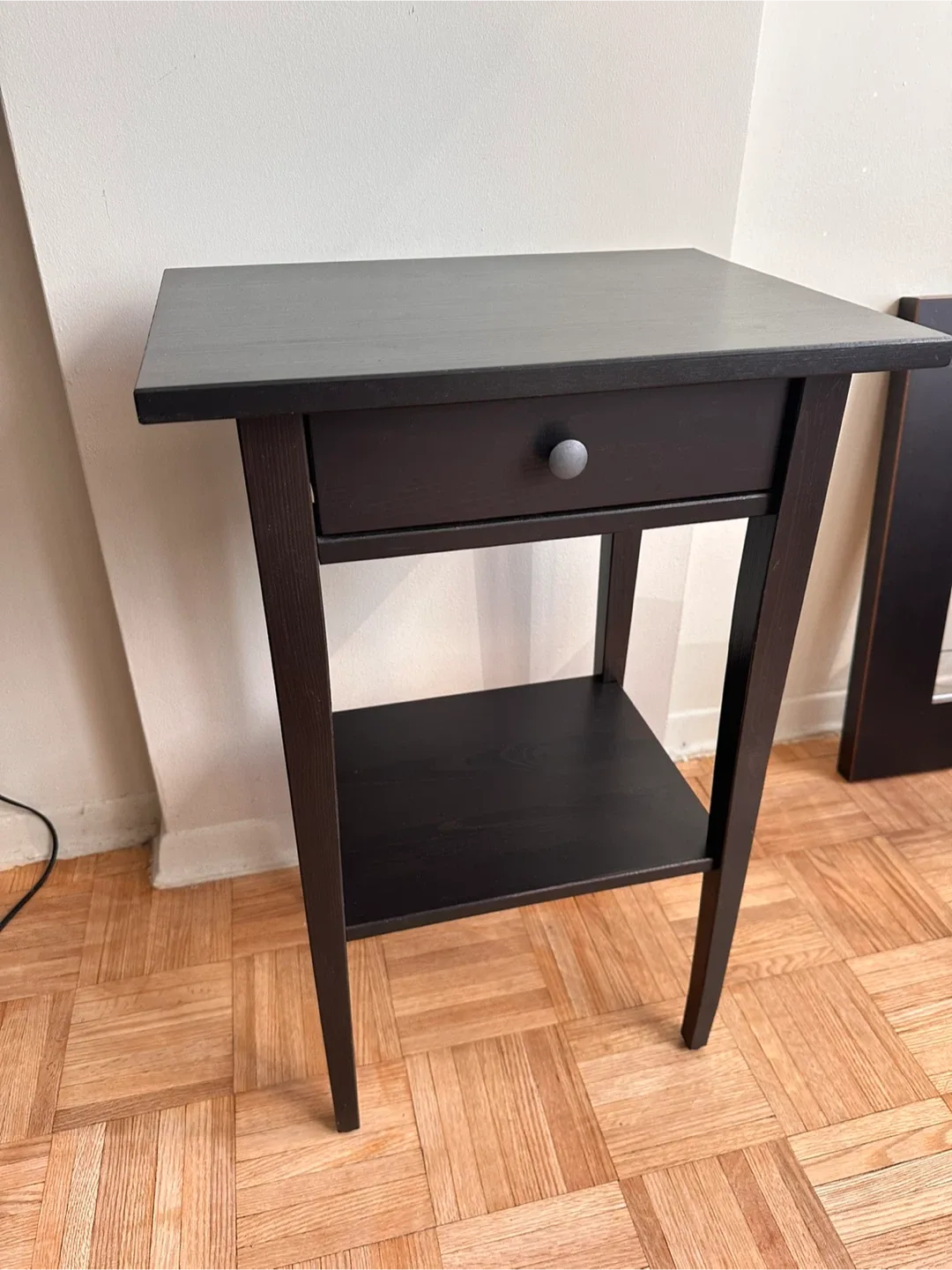 IKEA Hemnes Black Nightstand image indicator(2)