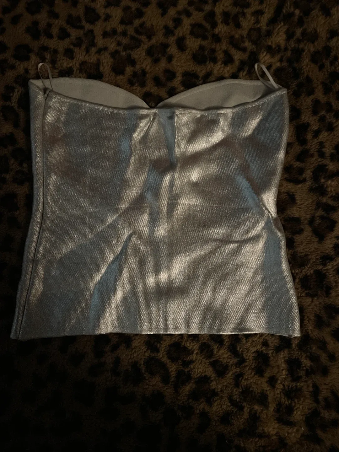 Zara Silver Corset Top image indicator(2)